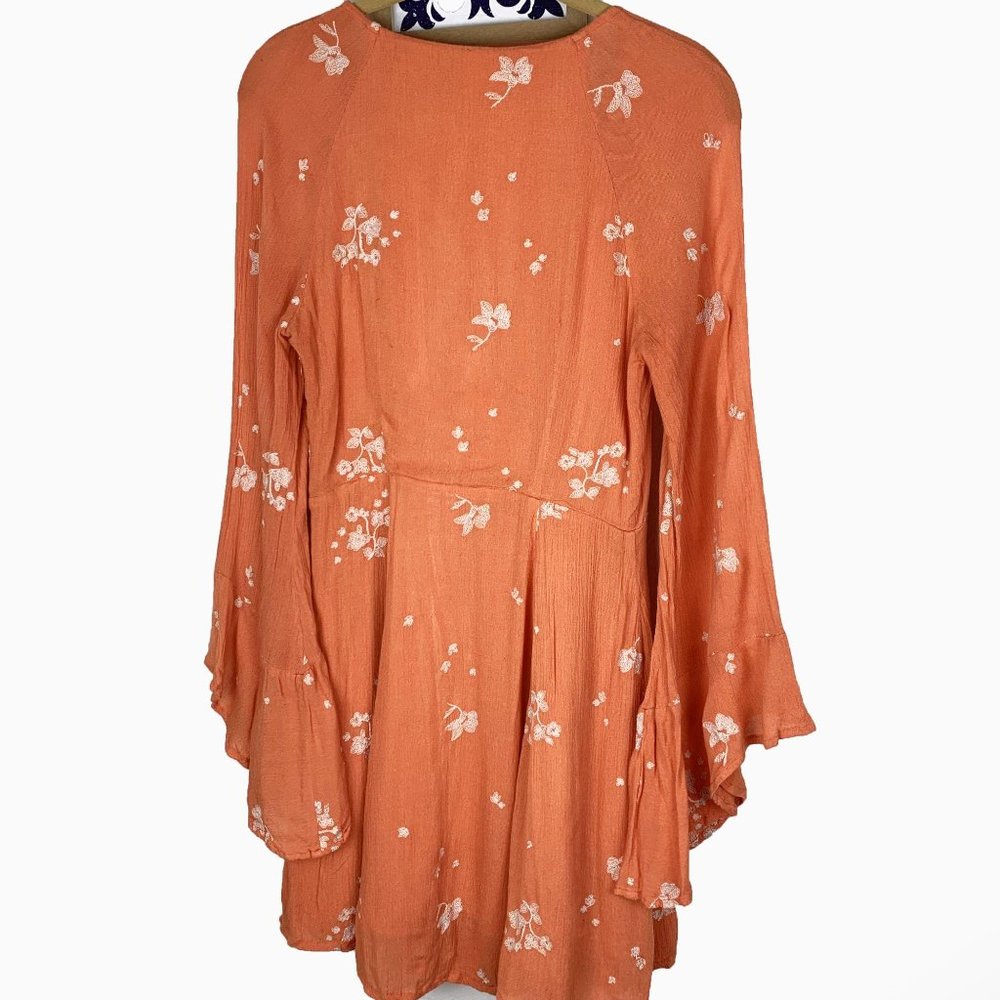 Free People Jasmine Embroidered Bell Sleeve Mini - Picture 3 of 8